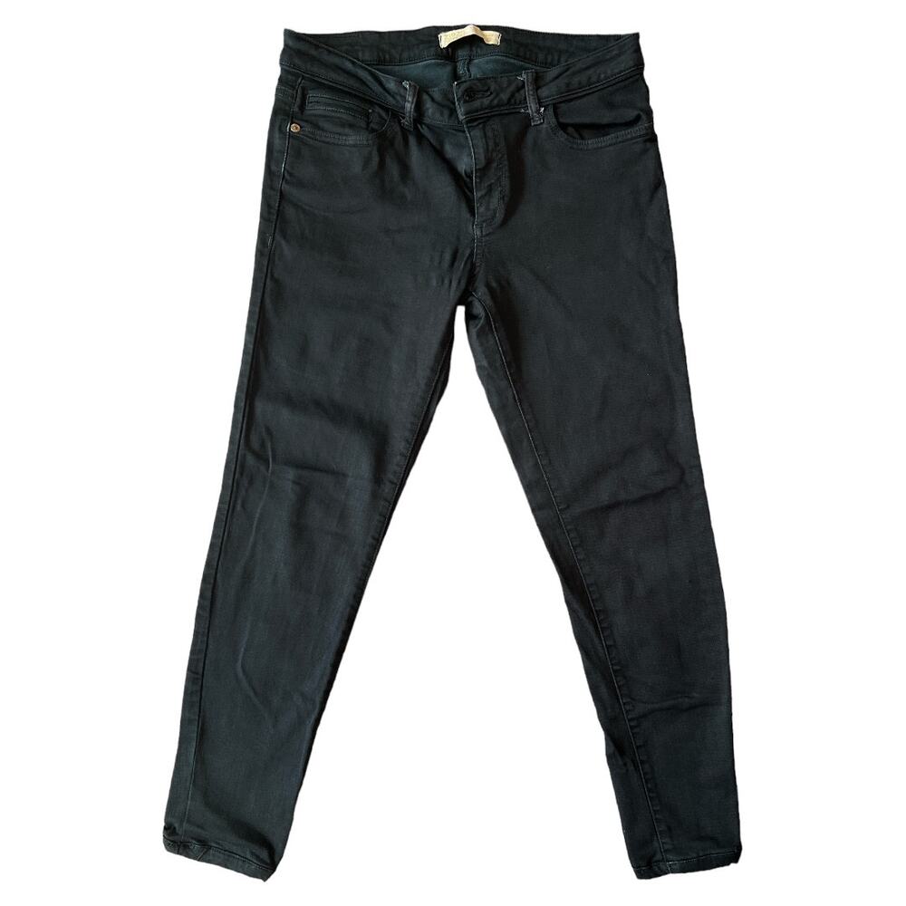ZARA Basic Denim Black Low Rise, Skinny Jeans, US10